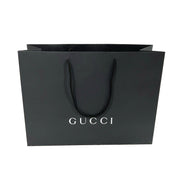 Gucci Shopping Gift Bag Designer Logo Packaging Black Paper Large Size available at Queen Bee of Beverly Hills