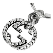 Gucci Signature GG Logo Sterling Silver Keychain Charm available at Queen Bee of Beverly Hills