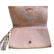 Gucci Soft Patent Medium Soho Clutch Dark Cipria available at Queen Bee of Beverly Hills