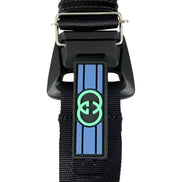 Gucci Black GG Supreme Web Logo Belt Bag - available at Queen Bee of Beverly Hills.