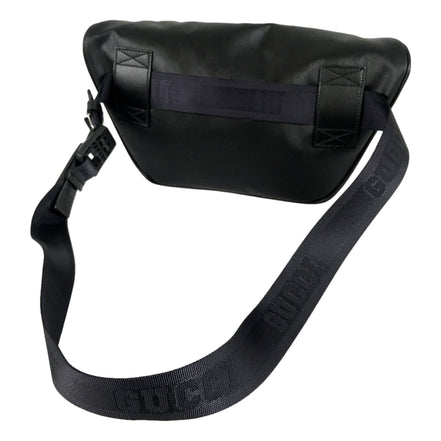Gucci Black GG Supreme Web Logo Belt Bag - available at Queen Bee of Beverly Hills.