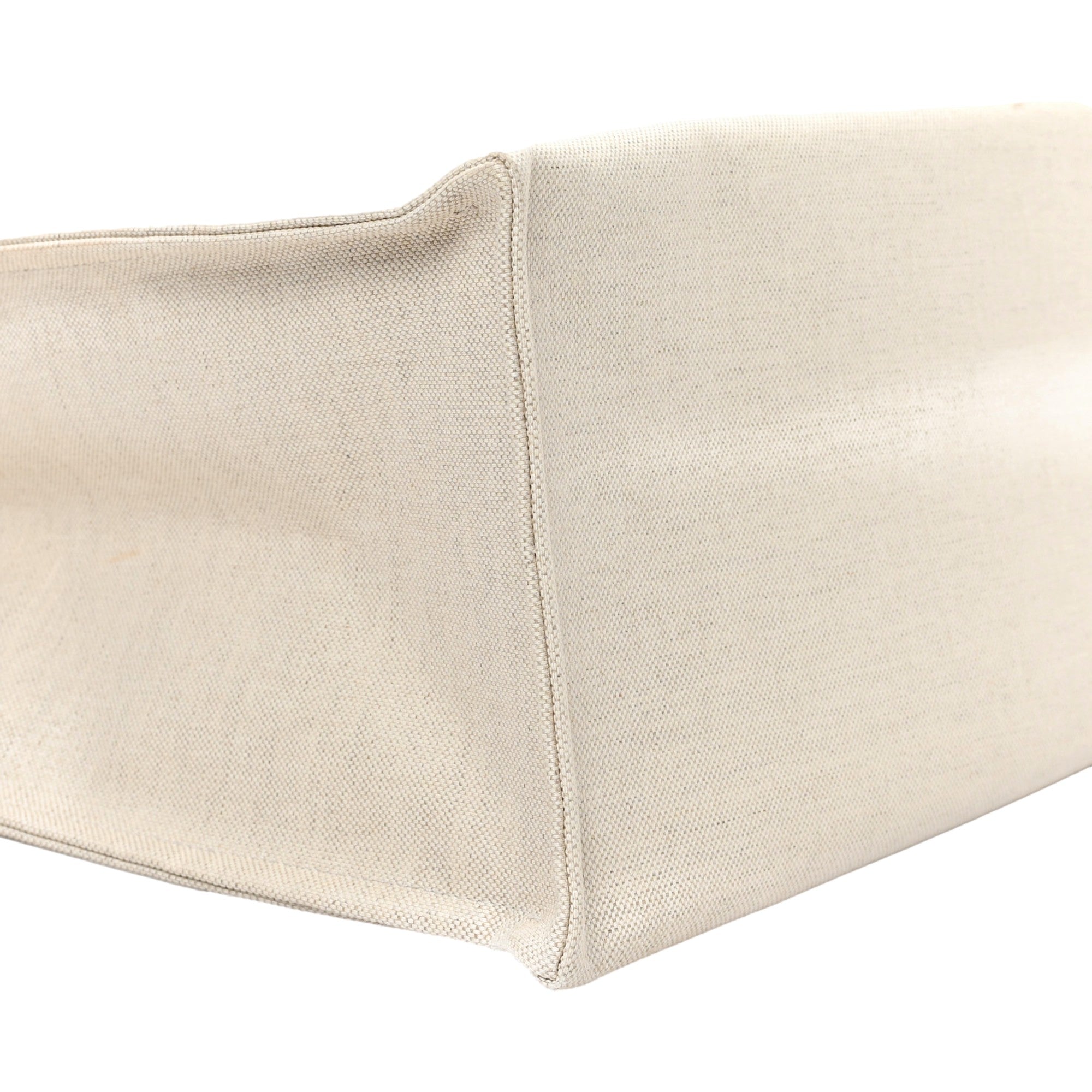 Gucci Supreme Canvas Beige Calfskin Logo Print Large Tote Bag Navy Multicolor available at Queen Bee of Beverly Hills