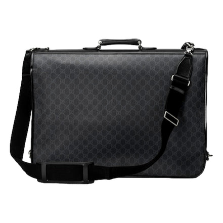 Gucci Supreme Interlocking GG Supreme Black Garment Bag Holdall available at Queen Bee of Beverly Hills