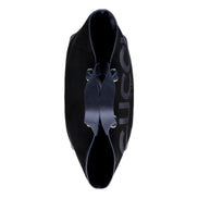 Gucci Made in Italy Large Supreme Canvas Leather Black Navy Tote Bag