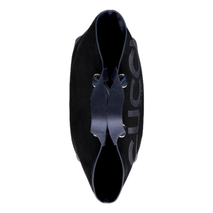 Gucci Made in Italy Large Supreme Canvas Leather Black Navy Tote Bag