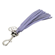 Gucci Lilac Purple Leather Tassel Keychain Charm - available at Queen Bee of Beverly Hills. 