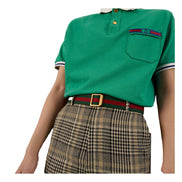 Gucci Web Stripe Red and Green Canvas Belt Size 90/36 available at Queen Bee of Beverly Hills