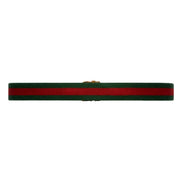 Gucci Web Stripe Red and Green Canvas Belt Size 90/36 available at Queen Bee of Beverly Hills