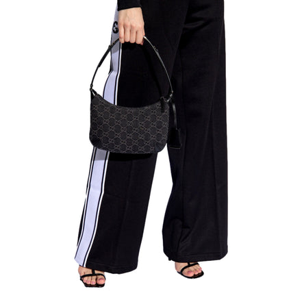 Gucci Womens Horsebit Slim Small Shoulder Bag in Black available at Queen Bee of Beverly Hills
