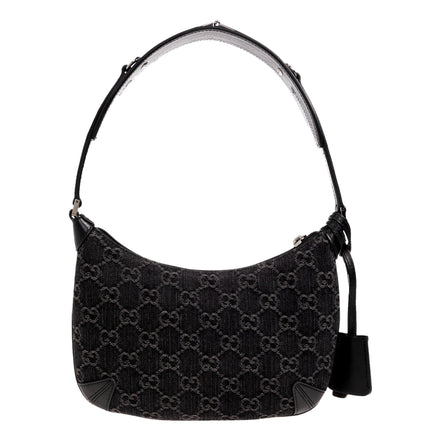 Gucci Womens Horsebit Slim Small Shoulder Bag in Black available at Queen Bee of Beverly Hills