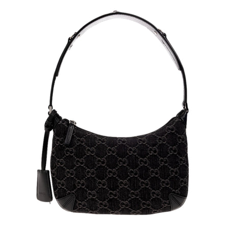 Gucci Womens Horsebit Slim Small Shoulder Bag in Black available at Queen Bee of Beverly Hills