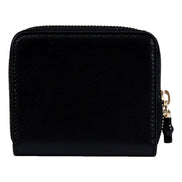 Gucci Black Patent Leather Zip-Around Wallet with Bamboo Pull - available at Queen Bee of Beverly Hills. 