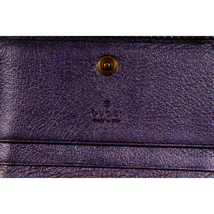 Gucci Zumi Metallic Wallet sold at Queen Bee of Beverly Hills