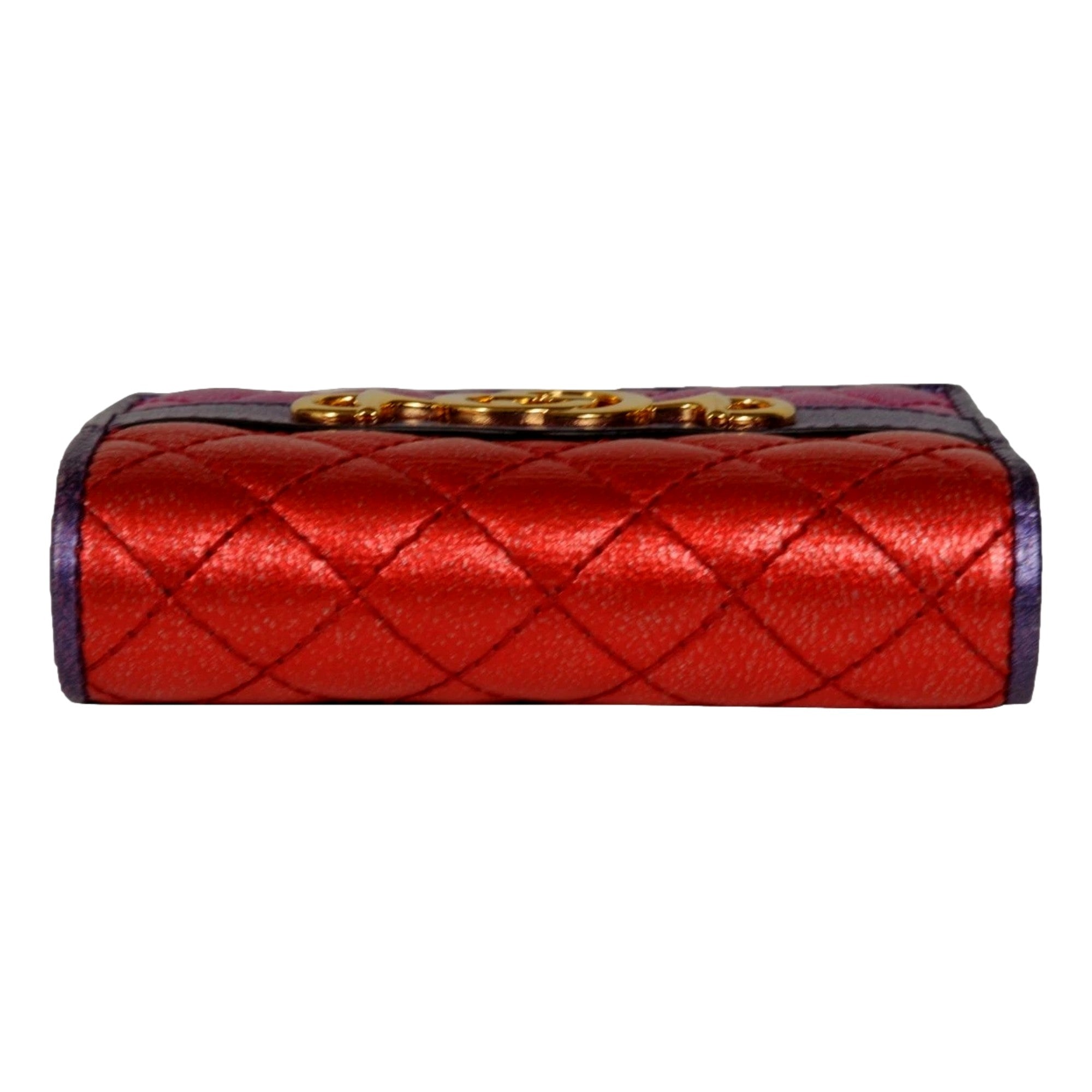 Gucci Zumi Metallic Wallet sold at Queen Bee of Beverly Hills