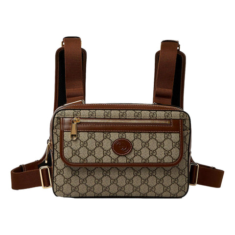 Gucci Retro GG Canvas Leather Trim Mini Holster Backpack