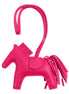 Hermes Rodeo Pink Soft Leather Horse Charm Keychain available at Queen Bee of Beverly Hills