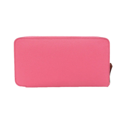 Hermes Silk In Pink Leather Zip Around Large Continental Wallet at_Queen_Bee_of_Beverly_Hills