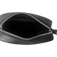 Jimmy Choo Balti Embossed Black Leather Camera Crossbody Bag available at Queen Bee of Beverly Hills
