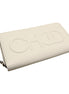 Jimmy Choo Bettina Milk White Leather Long Zip-Around Wallet available at Queen Bee of Beverly Hills