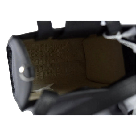 Jimmy Choo Black Leather Mini Shopper Handbag Crossbody Embossed Logo available at Queen Bee of Beverly Hills