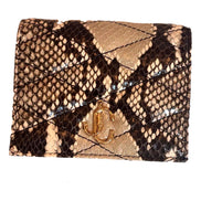 Jimmy Choo Farone Animal Print Leather Card Case Wallet available at Queen Bee of Beverly Hills