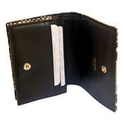 Jimmy Choo Farone Animal Print Leather Card Case Wallet available at Queen Bee of Beverly Hills
