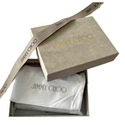 Jimmy Choo Farone Raspberry Red Leather Card Case Folding Wallet available at Queen Bee of Beverly Hills