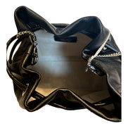 Jimmy Choo Marcheline Pearl Small Bucket Crossbody Bag Black available at Queen Bee of Beverly Hills