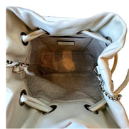 Jimmy Choo Marcheline Pearl Small Bucket Crossbody Bag Ivory available at Queen Bee of Beverly Hills