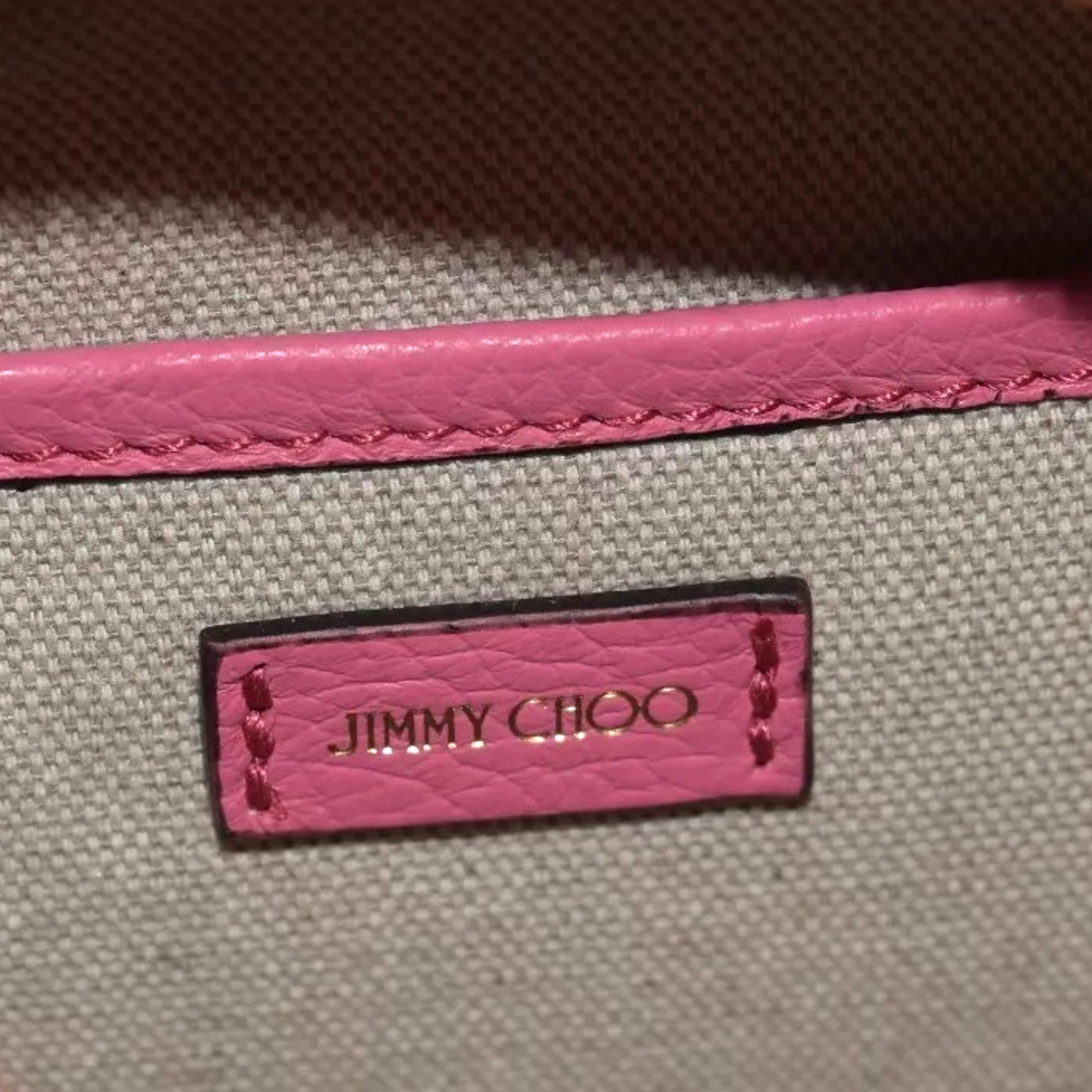 Jimmy Choo Peony Pink Leather Camera Crossbody Bag available at Queen Bee of Beverly Hills
