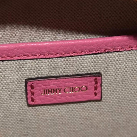 Jimmy Choo Peony Pink Leather Camera Crossbody Bag available at Queen Bee of Beverly Hills