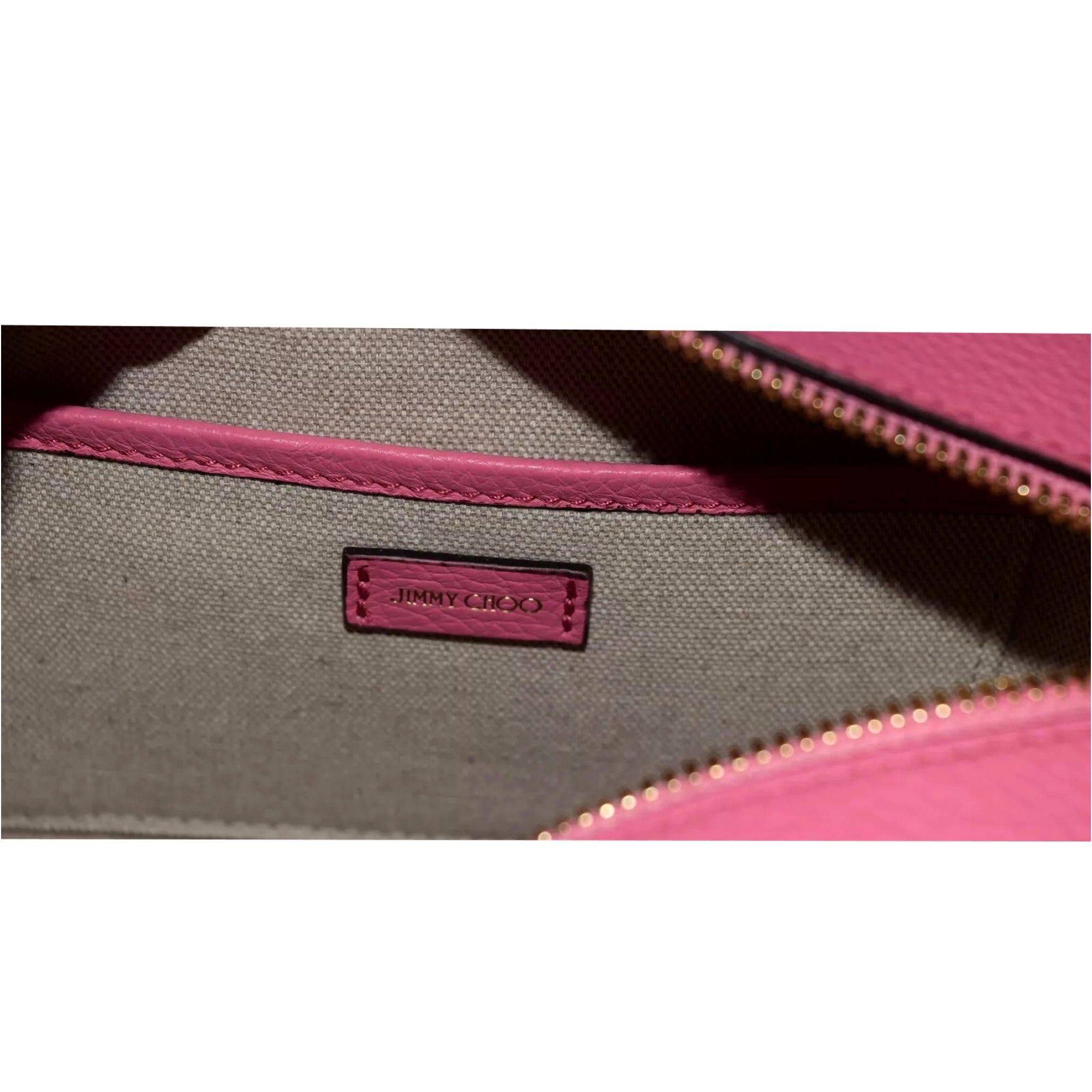 Jimmy Choo Peony Pink Leather Camera Crossbody Bag available at Queen Bee of Beverly Hills