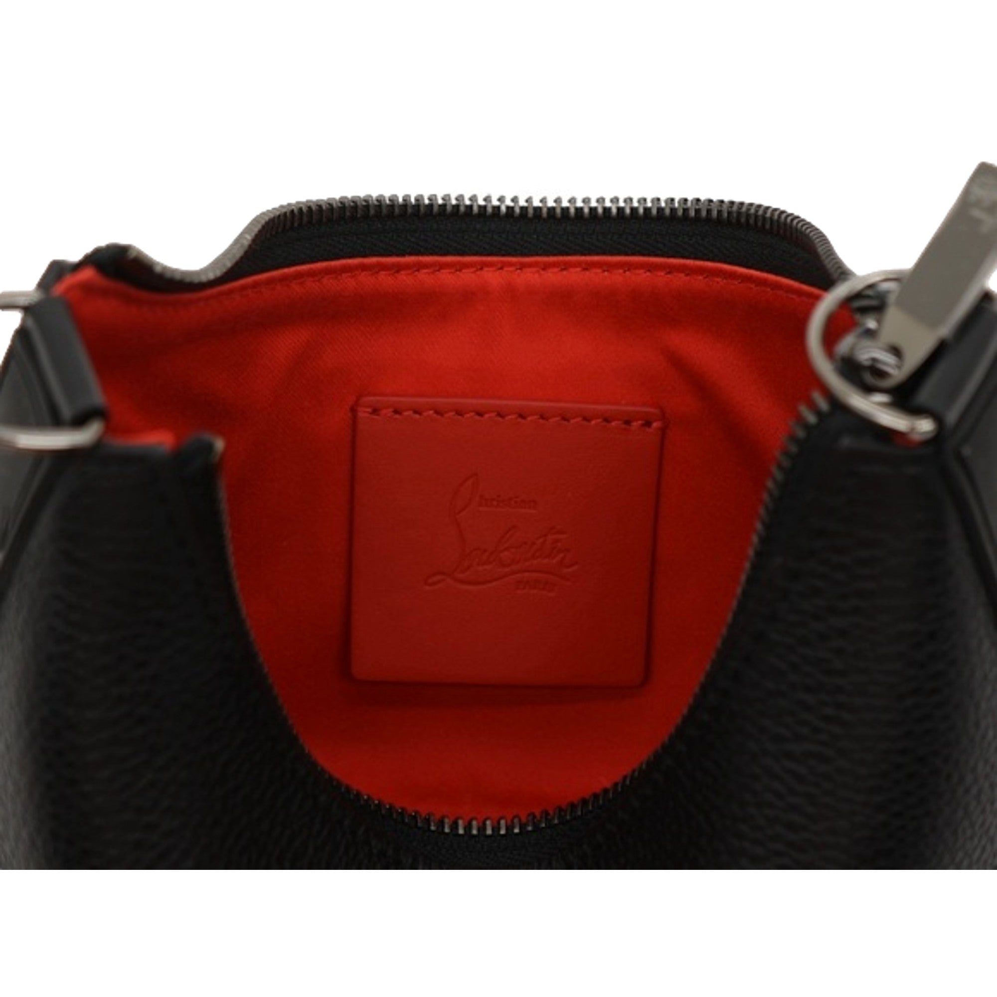 Christian Louboutin Loubila Chain Black Leather Mini Shoulder Bag