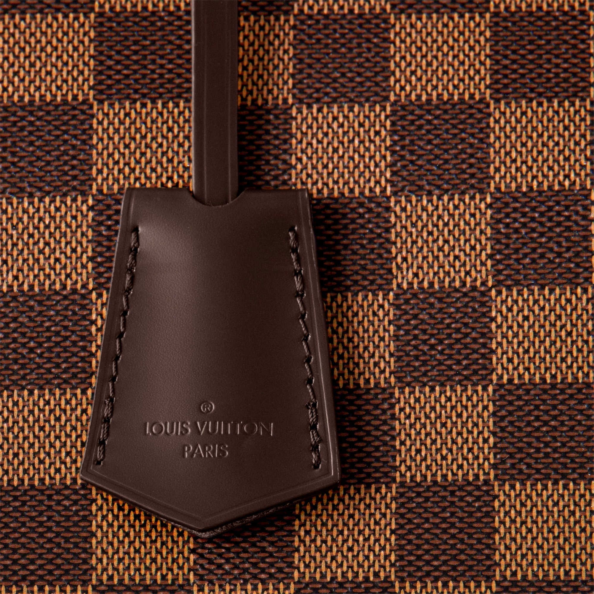 Louis Vuitton Alma PM Damier Ebene Top Handle Handbag available at Queen Bee of Beverly Hills