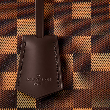 Louis Vuitton Alma PM Damier Ebene Top Handle Handbag available at Queen Bee of Beverly Hills