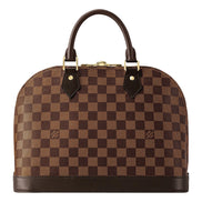 Louis Vuitton Alma PM Damier Ebene Top Handle Handbag available at Queen Bee of Beverly Hills
