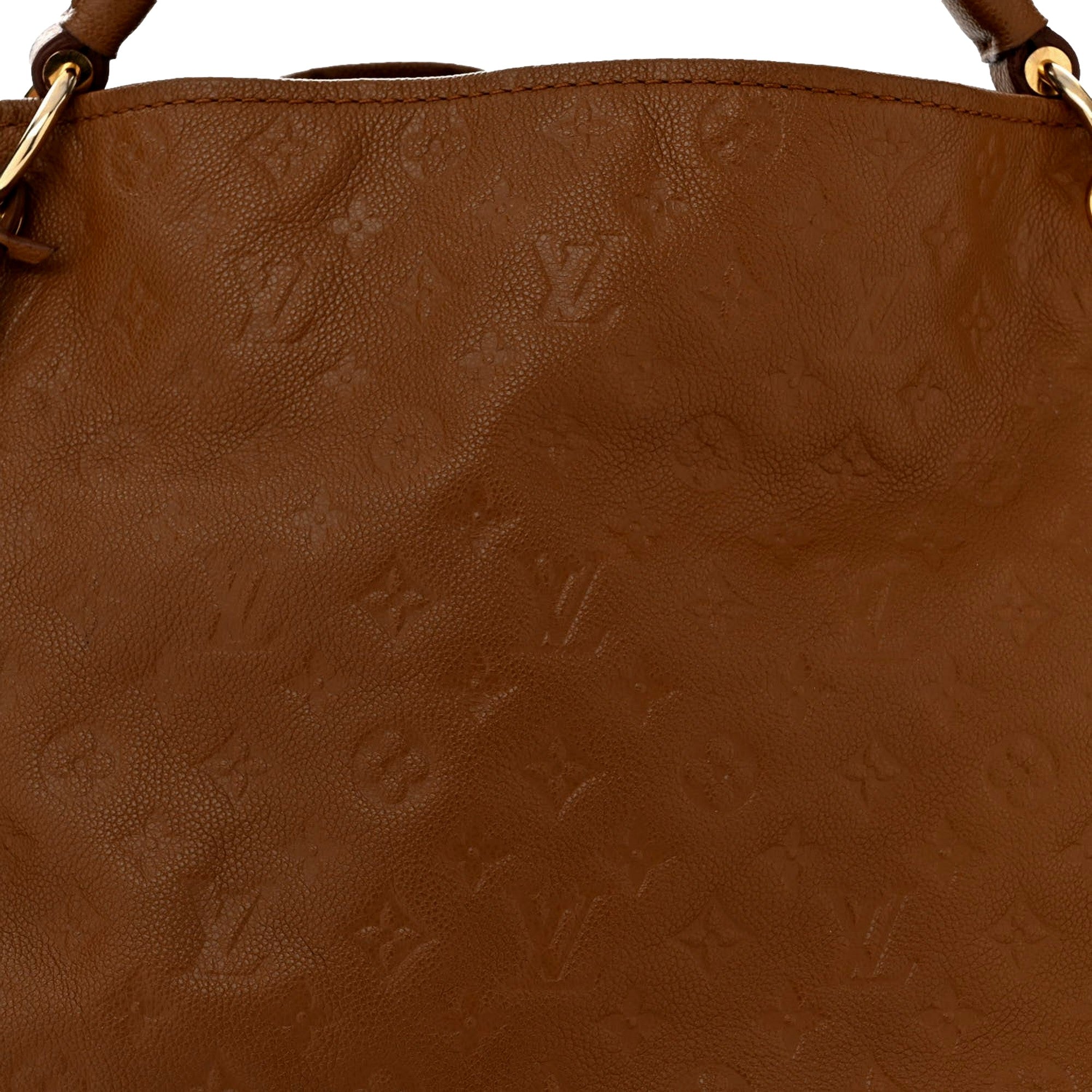 Louis Vuitton Artsy MM Havane Brown Monogram Empreinte available at Queen Bee of Beverly Hills