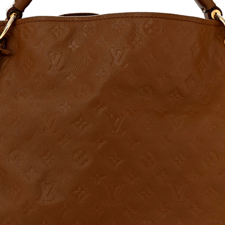 Louis Vuitton Artsy MM Havane Brown Monogram Empreinte available at Queen Bee of Beverly Hills