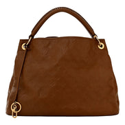 Louis Vuitton Artsy MM Havane Brown Monogram Empreinte available at Queen Bee of Beverly Hills