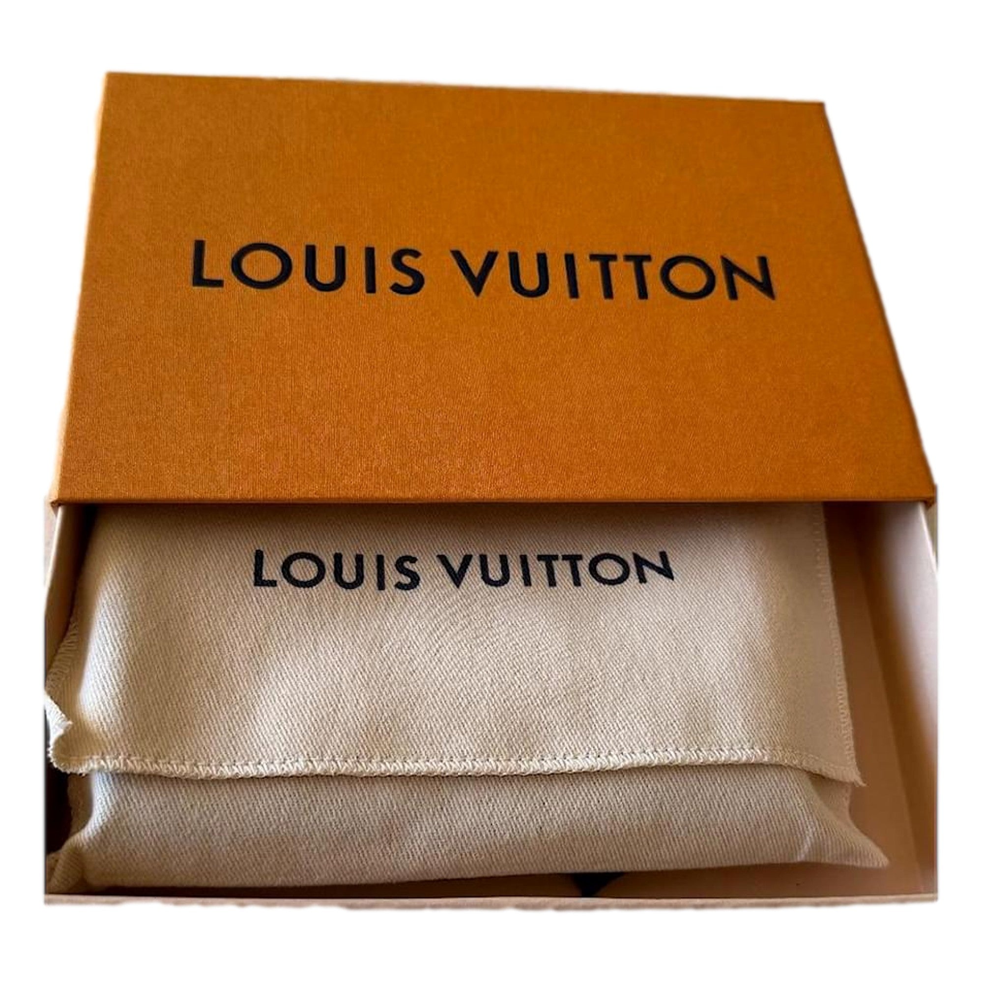 Louis Vuitton Monogram Slim Card Holder Wallet Blue and Silver