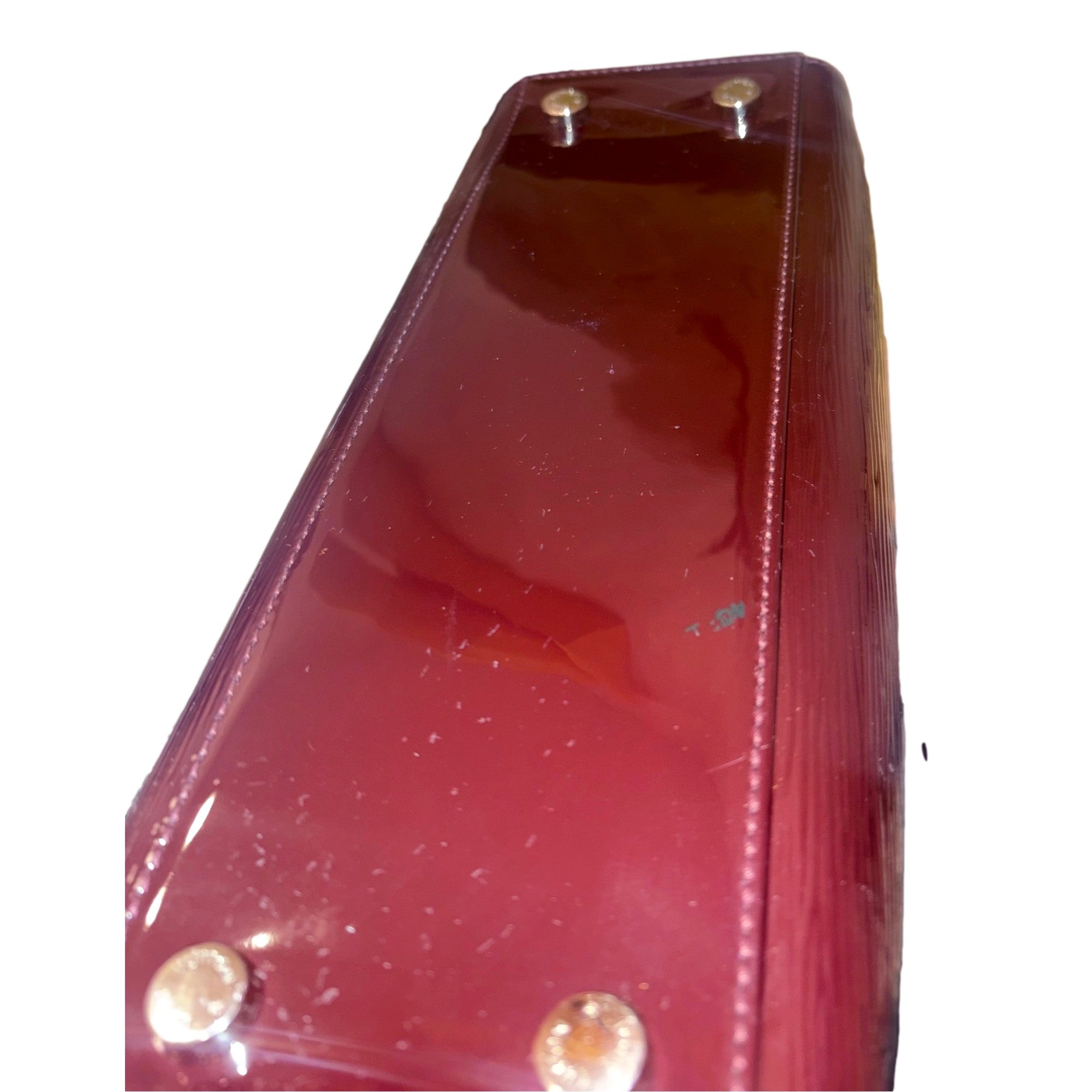 Louis Vuitton Brea MM Electric Epi Leather Prune Red Shoulder Handbag