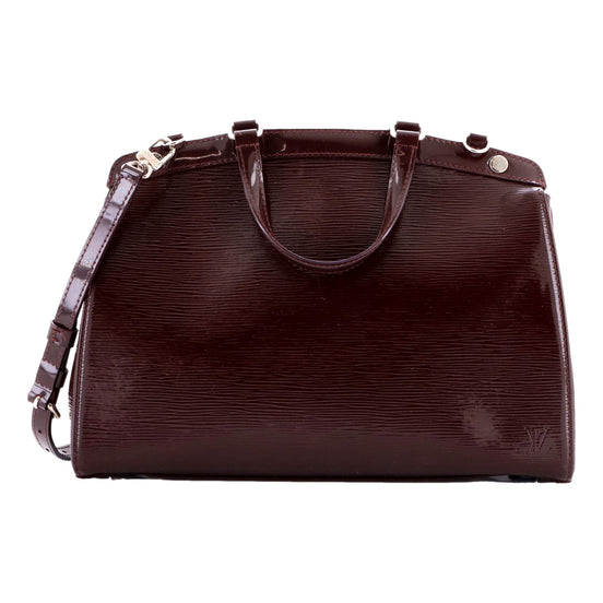 Louis Vuitton Brea MM Electric Epi Leather Prune Red Shoulder Handbag