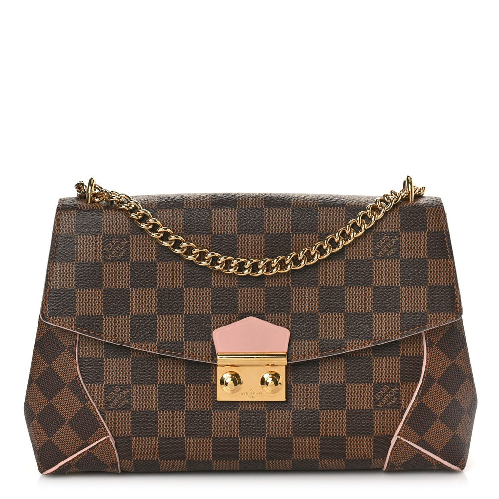 Louis Vuitton Caissa Damier Pink Coated Canvas Clutch Shoulder Bag – Queen  Bee of Beverly Hills