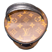 Louis Vuitton Cannes Reverse Monogram Black and Brown Bucket Bag available at Queen Bee of Beverly Hills