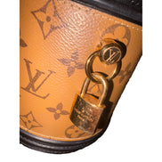 Louis Vuitton Cannes Reverse Monogram Black and Brown Bucket Bag available at Queen Bee of Beverly Hills