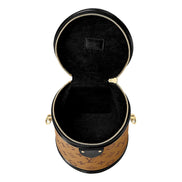 Louis Vuitton Cannes Reverse Monogram Black and Brown Bucket Bag available at Queen Bee of Beverly Hills