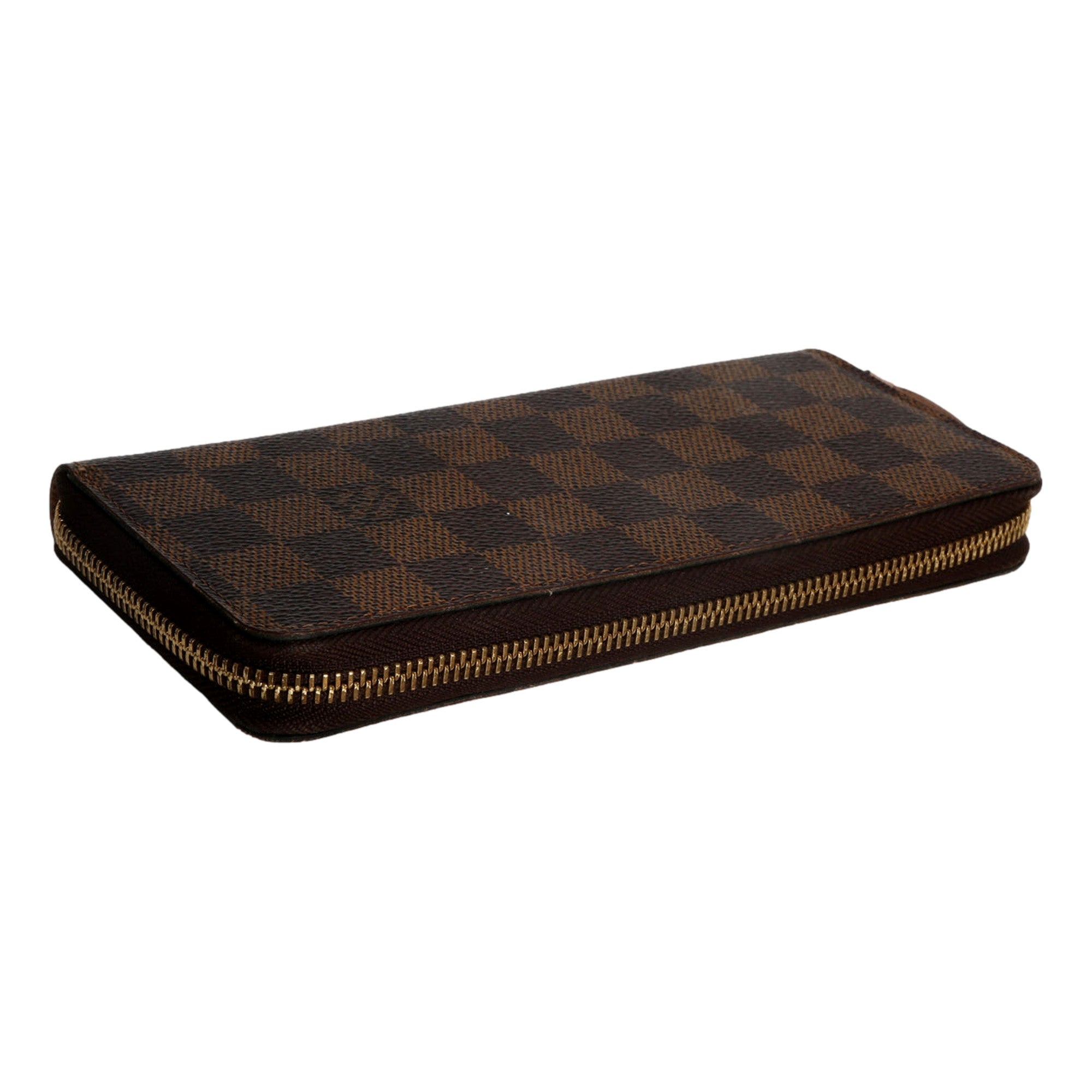 Louis Vuitton Rose Ballerine Damier Ebene Canvas Clemence Zippy Wallet -  available at Queen Bee of Beverly Hills.