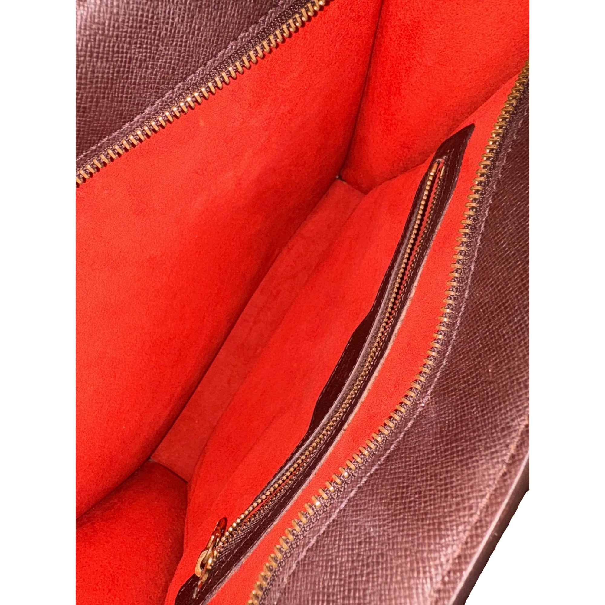 Louis Vuitton Damier Ebene Sac Plat Tote Vintage 1997 available at Queen Bee of Beverly Hills