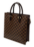 Louis Vuitton Damier Ebene Sac Plat Tote Vintage 1997 available at Queen Bee of Beverly Hills
