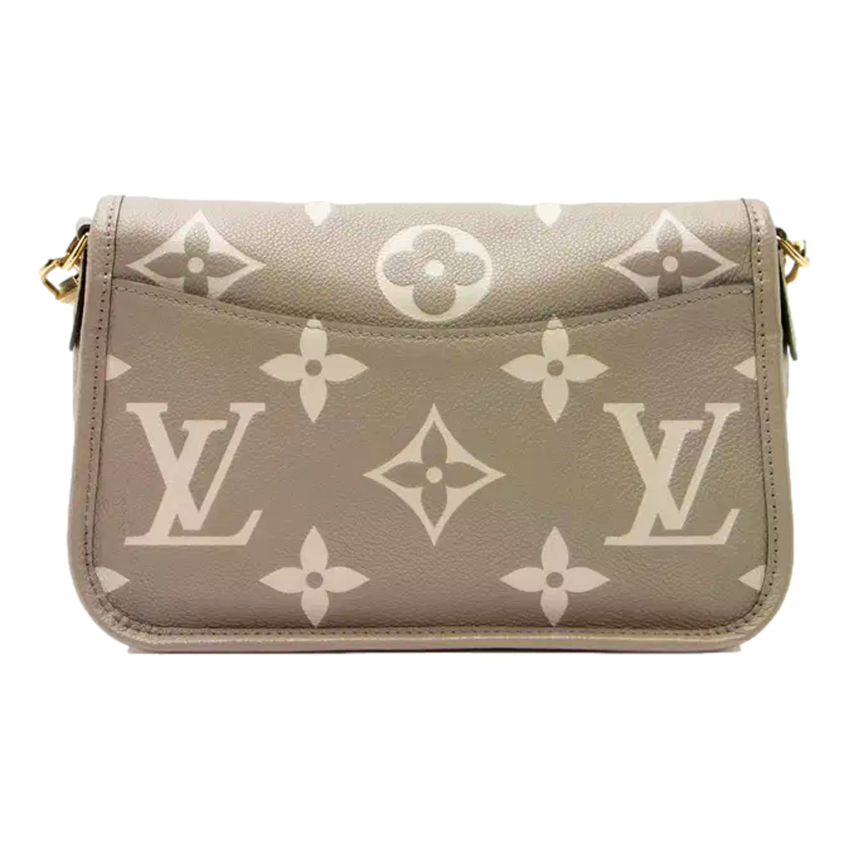Louis Vuitton Diane Beige Monogram Empreinte Leather Crossbody Bag - available at Queen Bee of Beverly Hills. 
